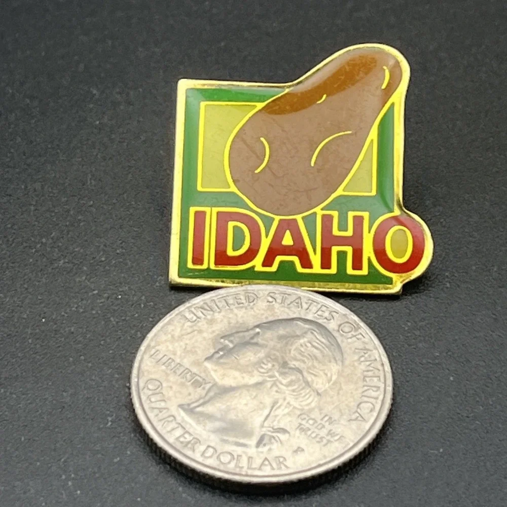 State Of Idaho Potato‎ Lapel Hat Pin